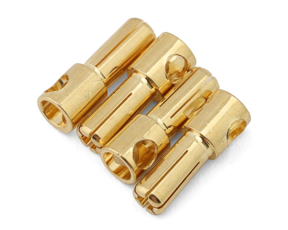 Samix 5mm High Current Bullet Plug Connectors (4 Male) [SAMBP5-004M]