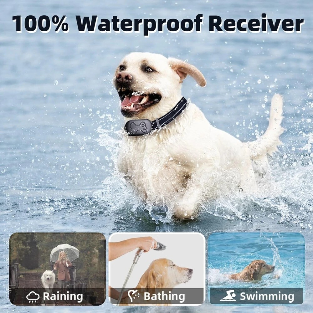 Multi Dog Training System Rechargeable and Waterproof Collar and Remote