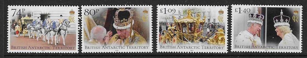 BRITISH ANTARCTIC TERR. 2023 CORONATION SET MNH