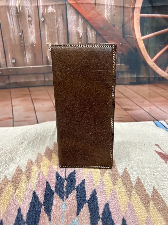 Brown Leather Chain Wallet