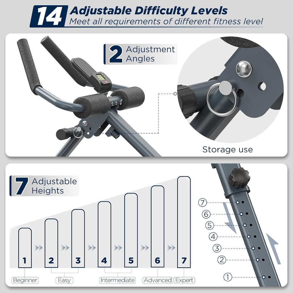 Indoor Rowing Trainer Foldable Fitness Machine