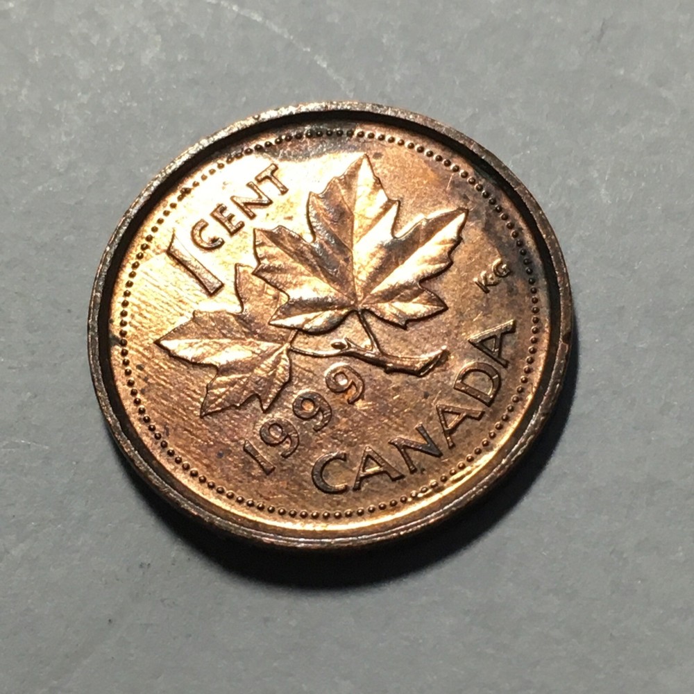 1999 CANADA ONE CENT COIN .