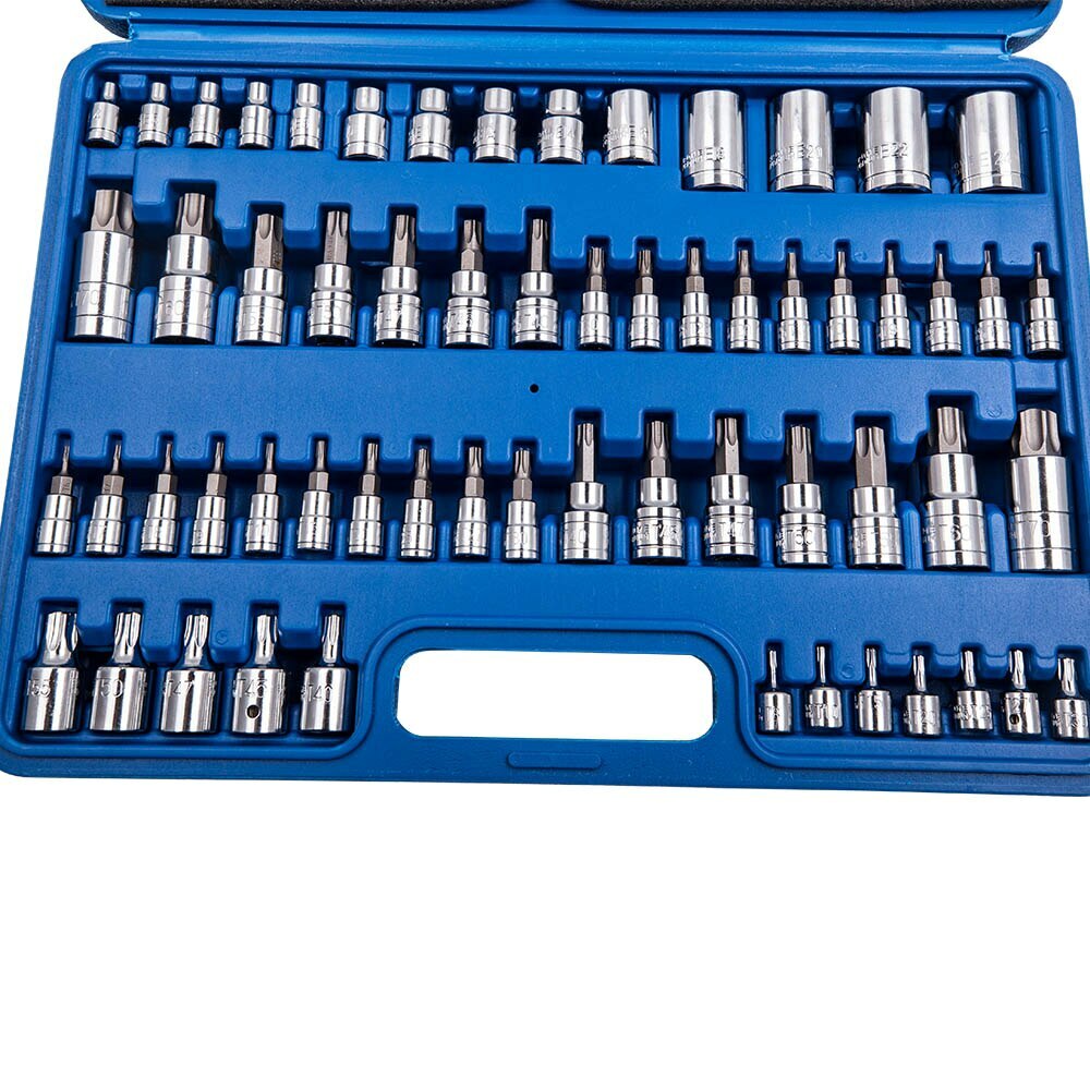 60Pcs Master Torx Socket Set Tamper Proof Security Bits Plus External Star
