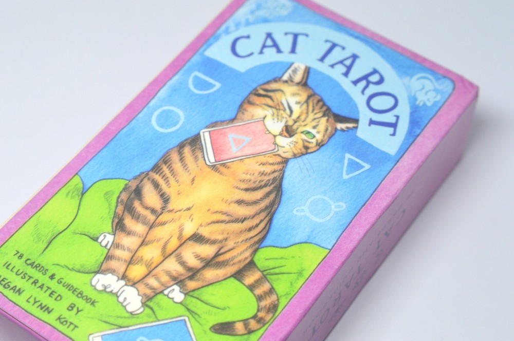 CAT ILLUSTRATED TAROT MAGIC WITCH WIZARD CARDS PACK BUNDLE