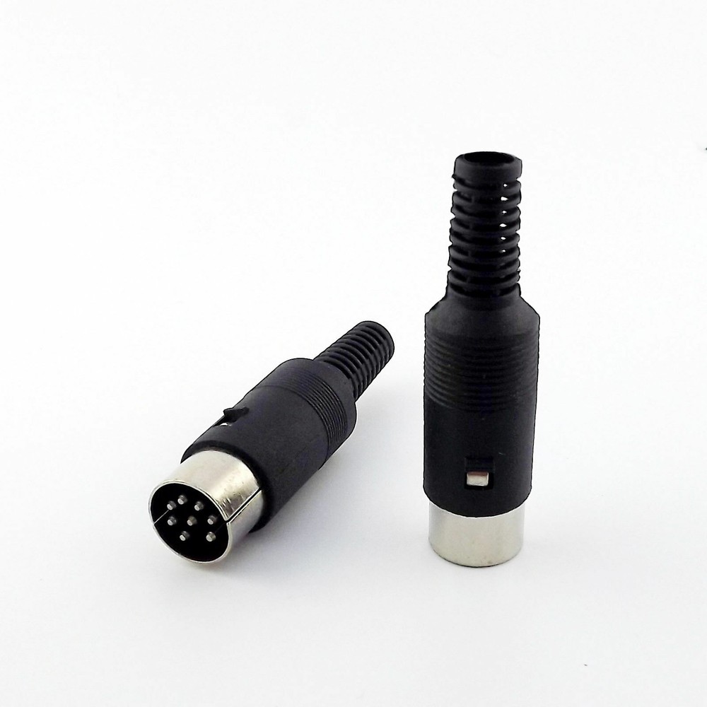 1pcs DIN Plug Male Plug Cable Connector 8 Pin With Plastic Handle