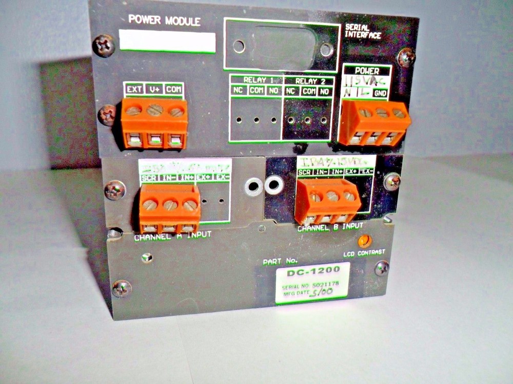 MONARCH PAPERLESS RECORDER DATA-CHART DC-1200 POWER MODULE 115VAC tested