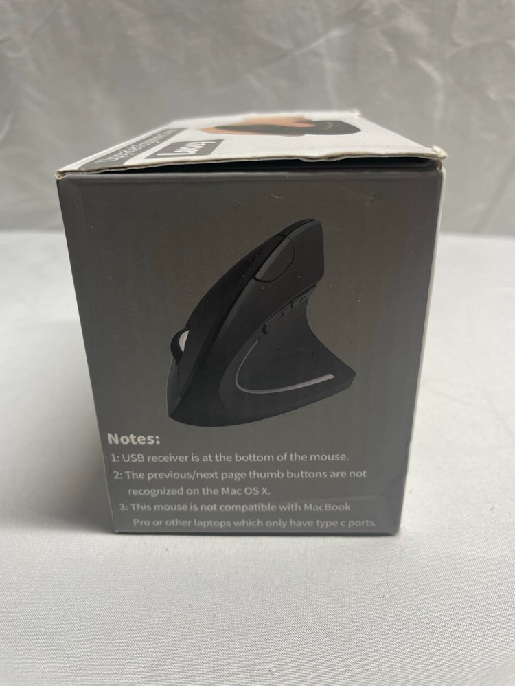 LEKVEY Ergonomic Vertical Wireless Mouse-Rechargeable 2.4GHz Adjustable DPI-PC