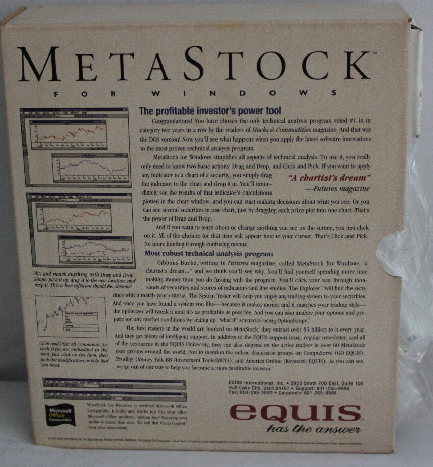 Metastock for Windows Investing Software
