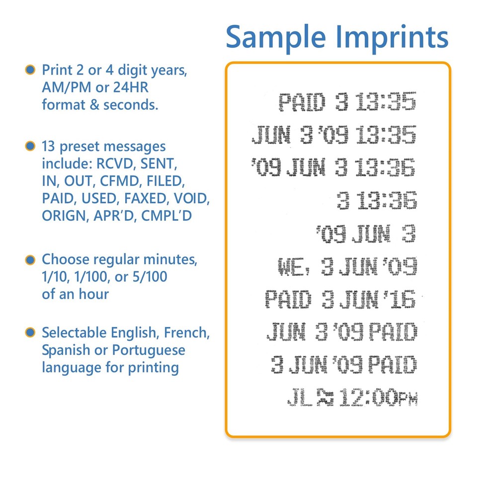 Lathem 1600e Time Clock Punch Machine & Document Stamp, Time Keeping System