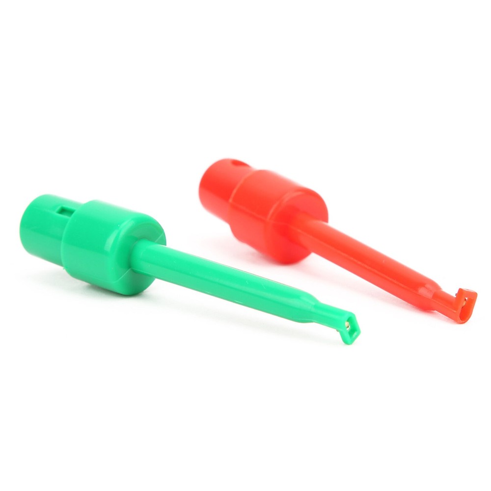 20Pcs Large Test Hook Clip Grabber Test Probe for Electronic Testing Multimeter