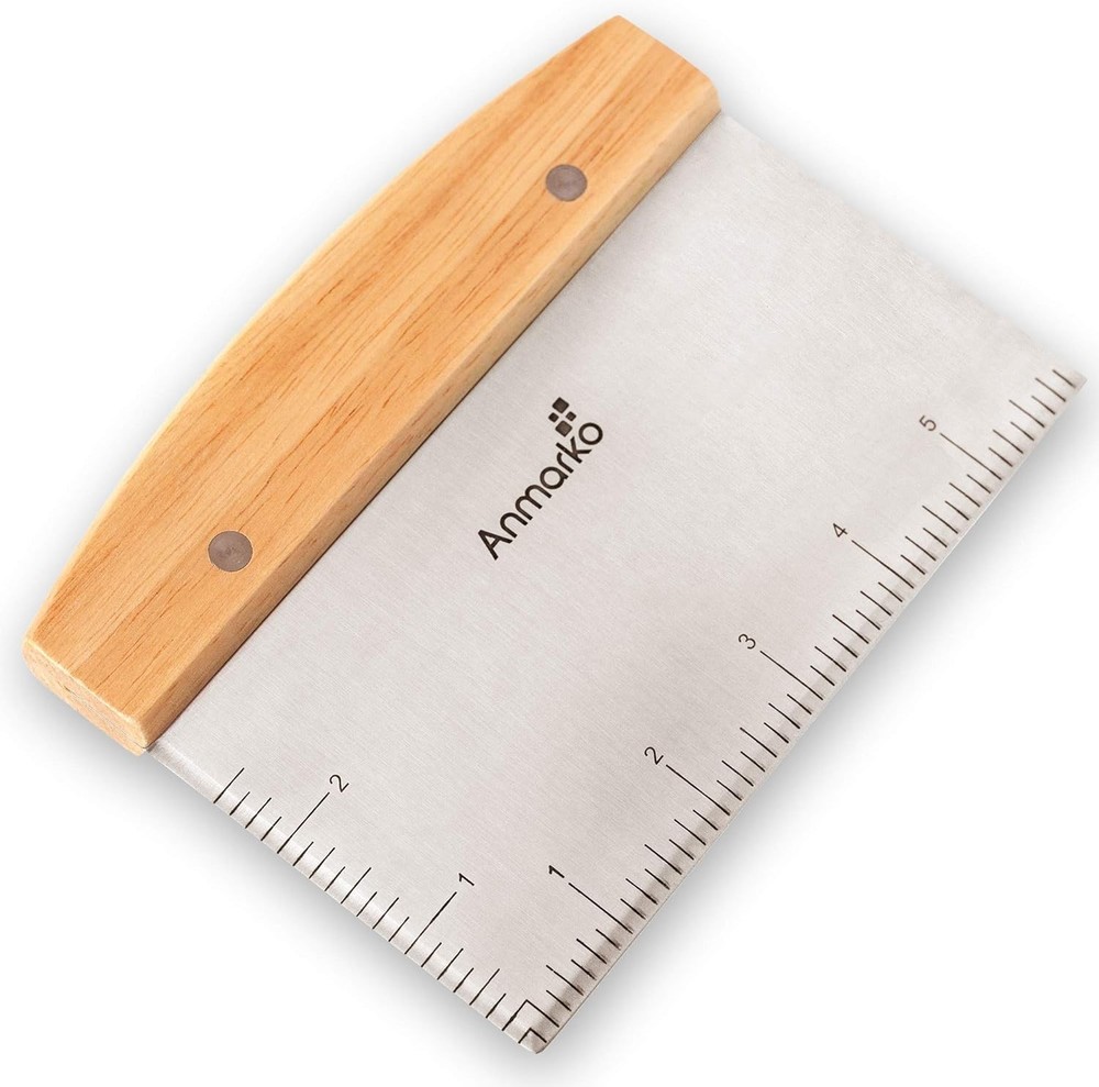 Multi-Functional Bench Scraper & Dough Cutter with Measuring Guide - Gift-Ready!