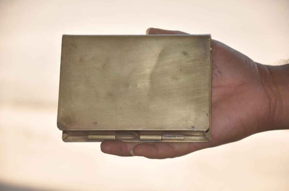 Vintage Brass Handcrafted Book Shape Betel Nut Box