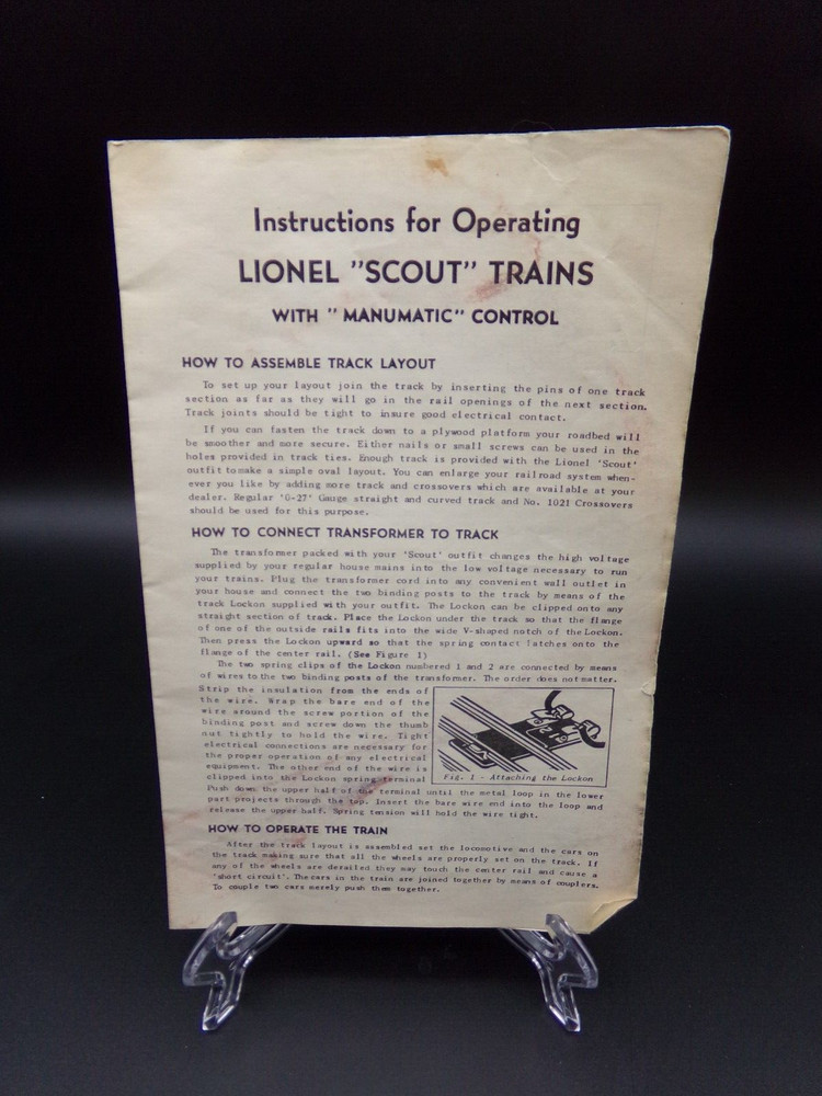 Assortment of Lionel Model Train Instruction Booklets