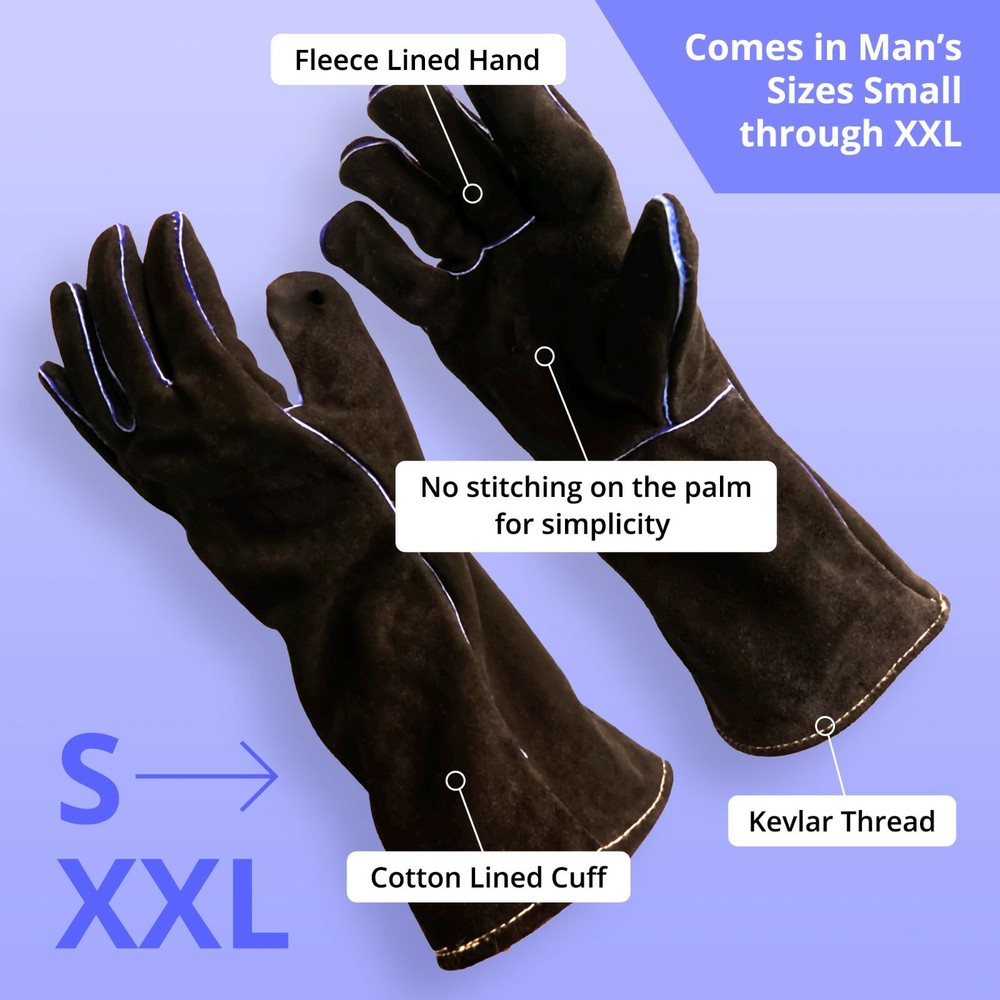 10 pack Welding Gloves Split Cowhide, Size Options: Small, Med, Large, Xl, 2XL
