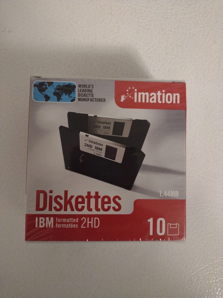 Imation 10 Pack Diskettes 1.44 MB 2HD