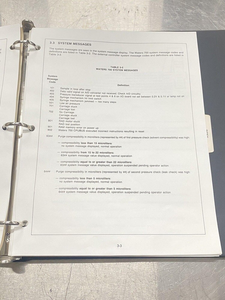 Waters Intelligent Sample Processor WISP 700 - Users Guide / Instructions Manual