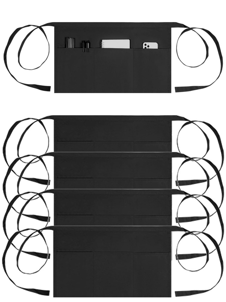 Server Aprons,Waterproof Waitress Aprons bulk Heavy Duty Kitchen Aprons with ...