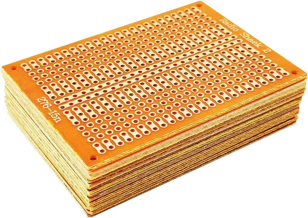 15Pcs PCB Protoboards, 5X7Cm 1-2-3 Perf Board Circuit Board Strip for Electronic