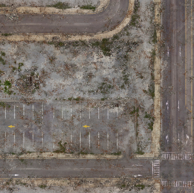 Walking Dead City Battle Mat (4x4)