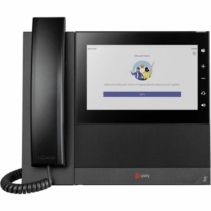 Polycom Audio 849A8AA#ABA CCX 600 IP Phone - Black - TAA Compliant