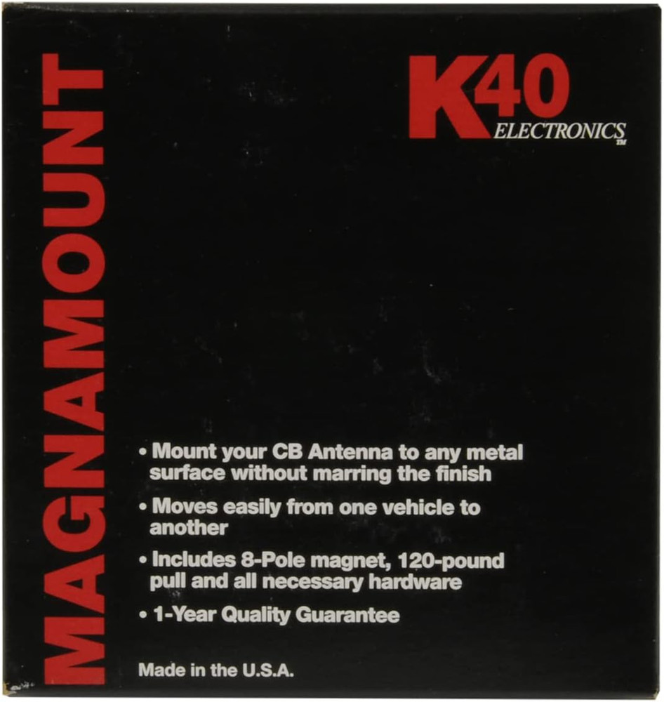 M-40 Black Magnet Mount CB Antenna Base