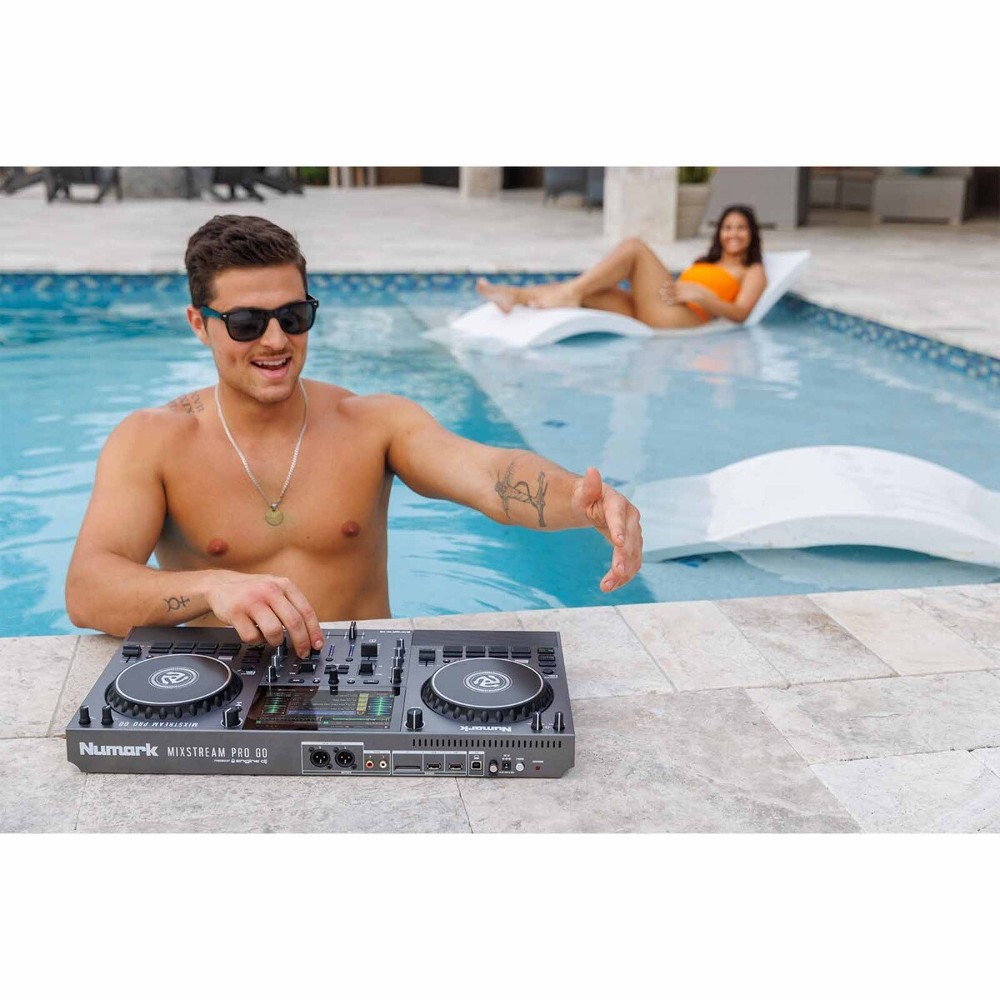 Numark MIXSTREAM PRO GO Battery Powered Standalone Streaming DJ Controller