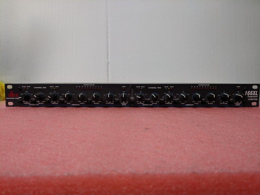 DBX 166XL 2-Channel Compressor Limiter/Gate Effects DSP Processor | REC256*