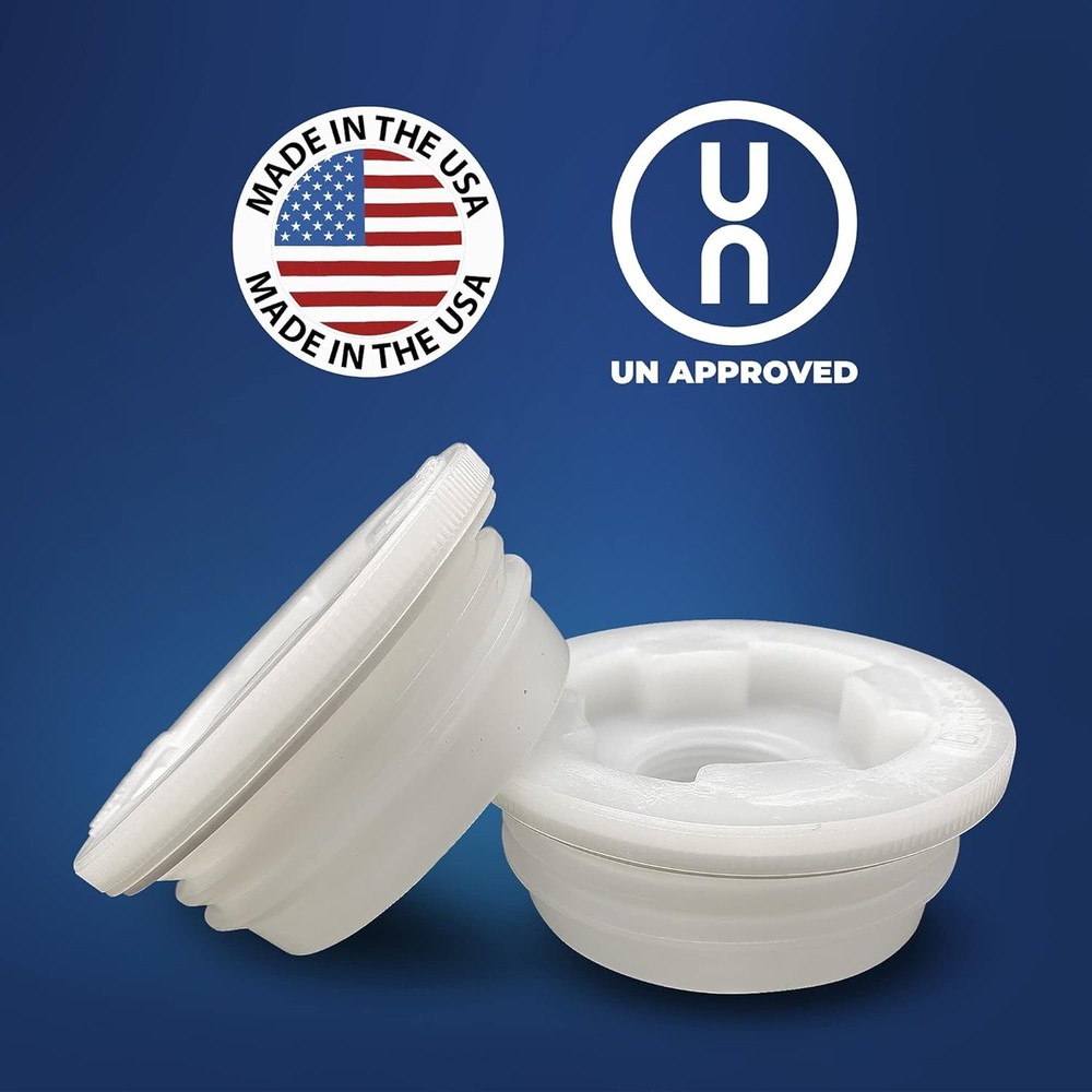 Weather-Resistant 2" Bung Caps - 12pc Set for Secure Liquid Storage Solutions