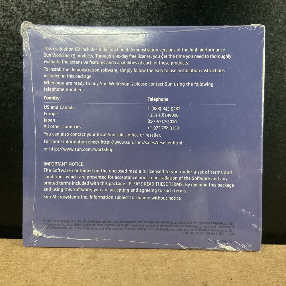 Sun Microsystems Sun WorkShop 5