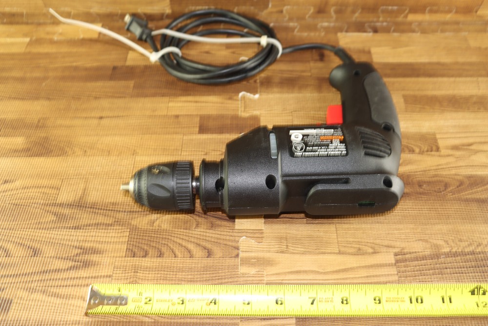 Drill Master 3/8'' Variable Speed Reversible Drill 10mm Keyless Chuck 3.2A 62856