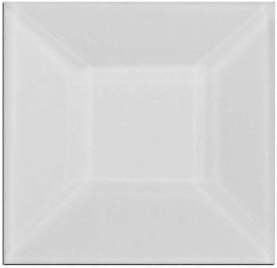 2.5" Clear Square Glass Bevel 10Pack