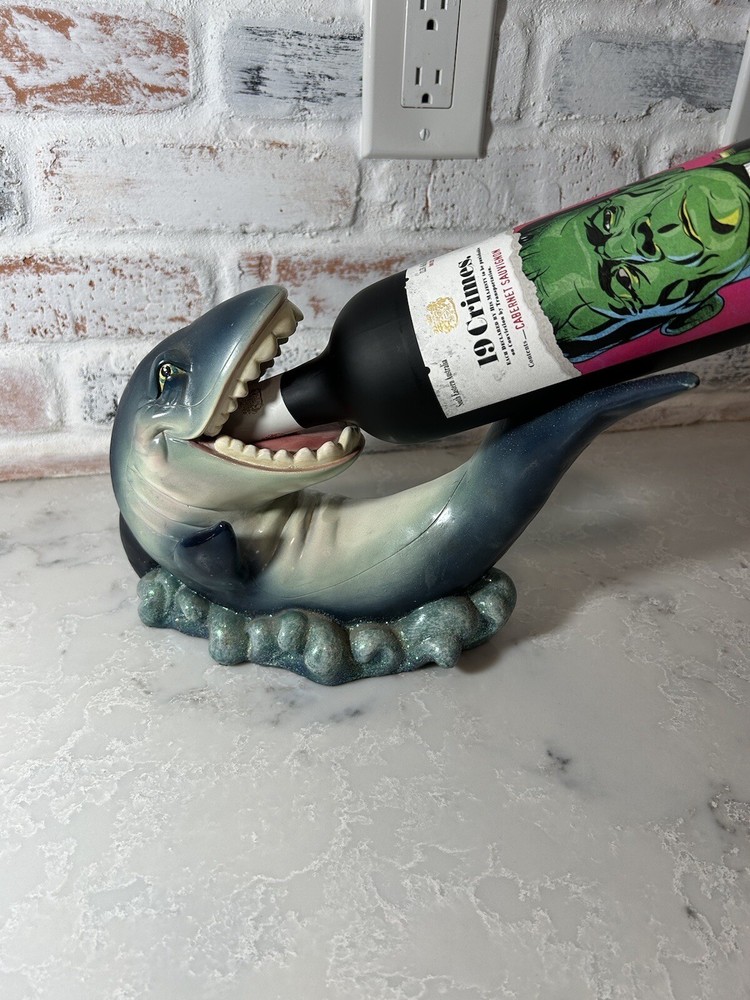 Adorable, Great White Shark, Wine Holder, Great Conversation Piece!