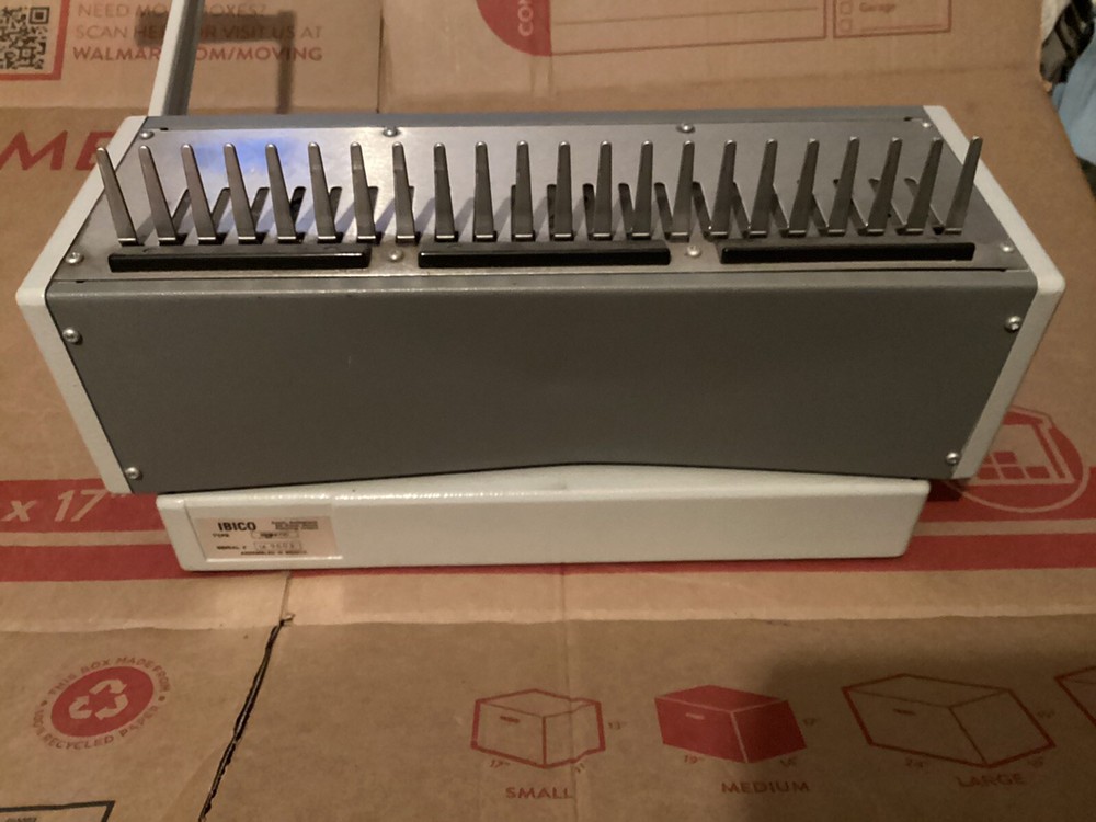 Ibico Ibimatic Heavy Duty Metal Preset Punch Bind System Comb Binding Machine.