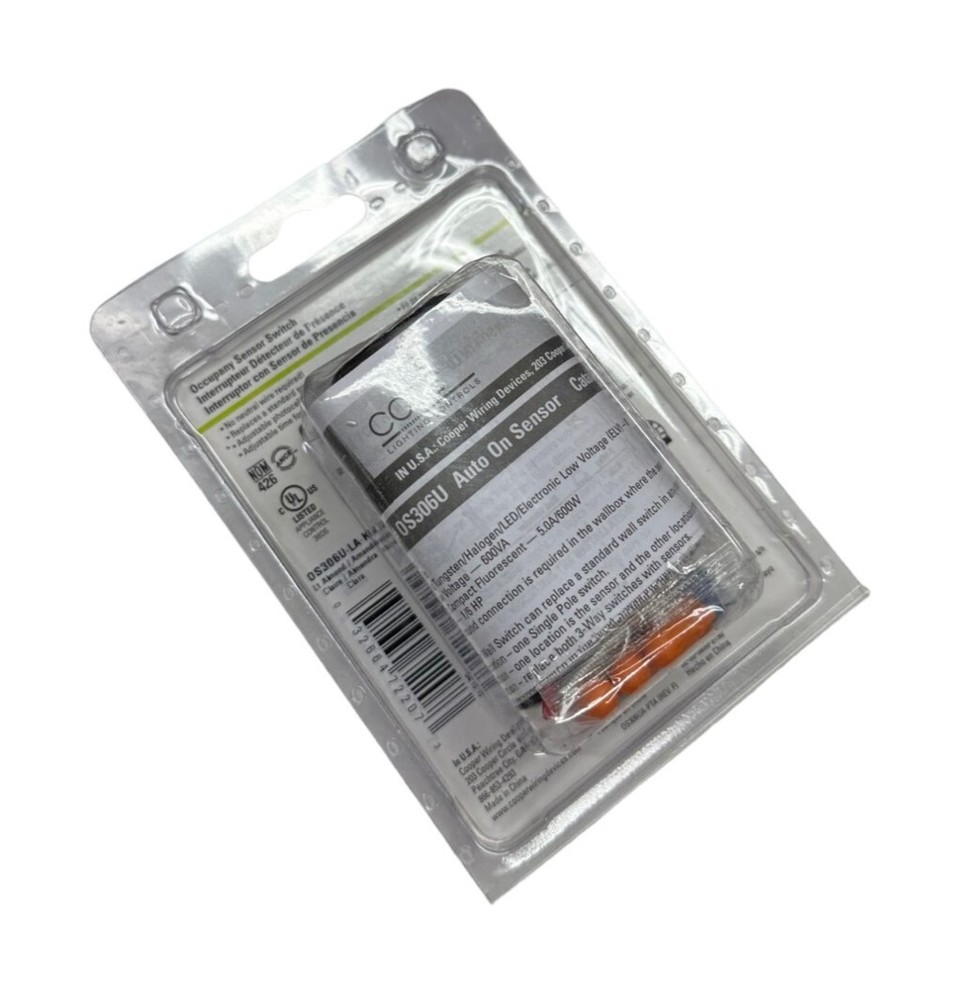 Cooper OS306U-LA-K Occupancy Sensor Switch **SALE**