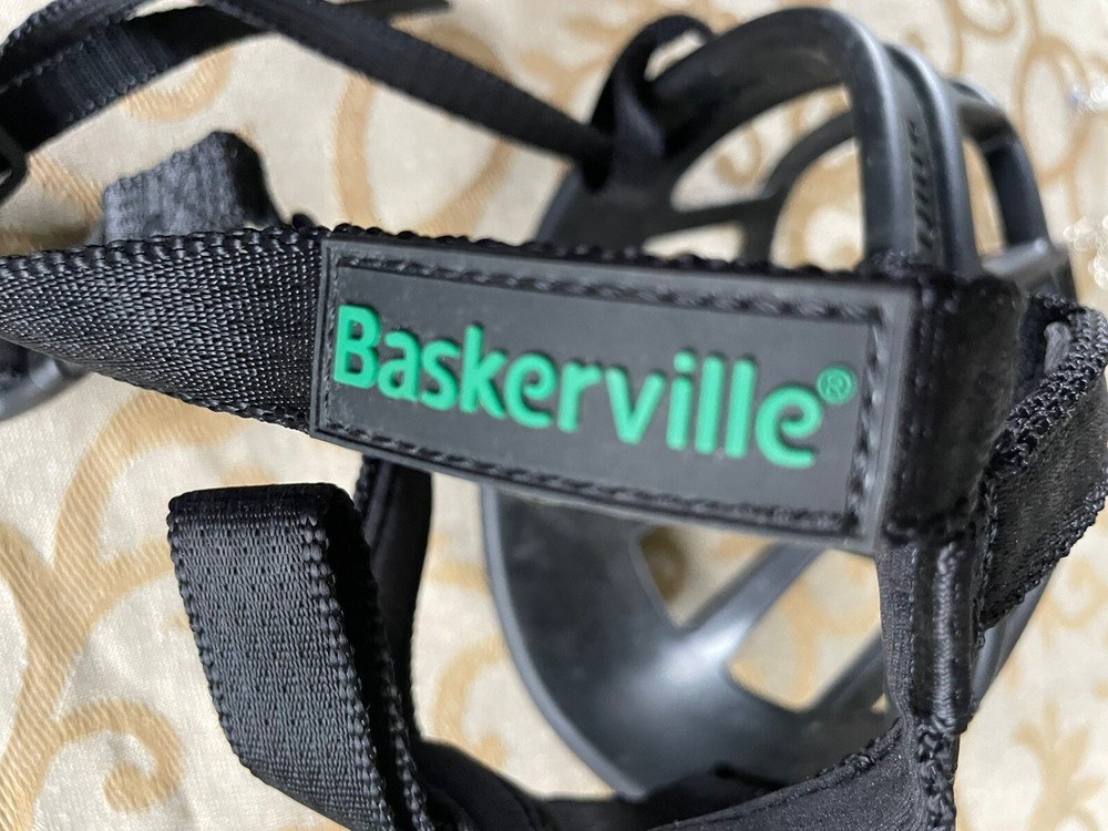 BASKERVILLE Heavy Duty Black Adjustable Dog Training Muzzle Size 6