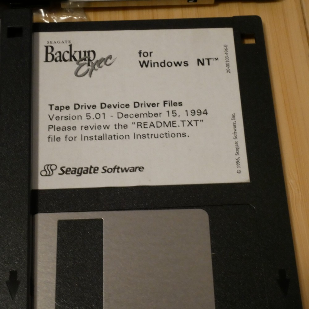 NOS Sealed Backup Exec Windows NT Workstation Edition Seagate Arcadia Software