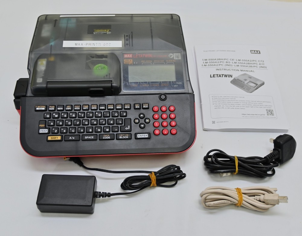 MAX Letatwin LM-550A2/PC Cable Tube Label Printer