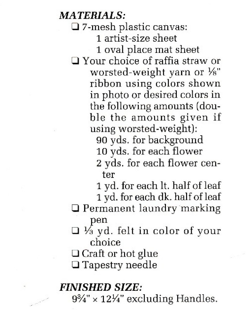 Free Form Embroidery Purse - Plastic Canvas Pattern ONLY