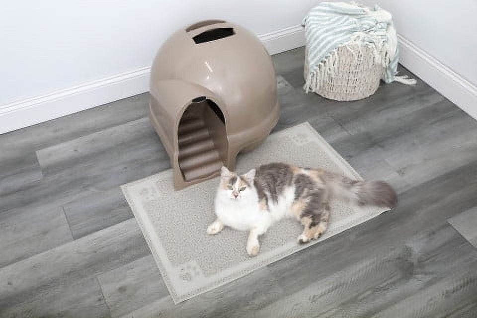 Booda Dome Clean Step Plastic Enclosed Cat Litter Box with Steps Recycled