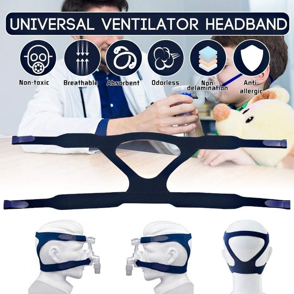 Durable and Adjustable Headgear Replacement for All Common Ventilator Masks