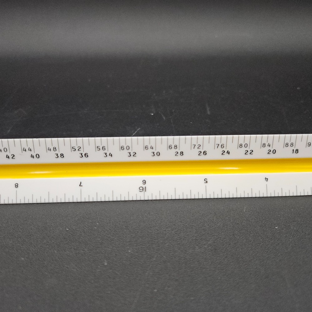 Vintage Dietzgen 1656 BP Triangular Scale Ruler Architecture Drafting