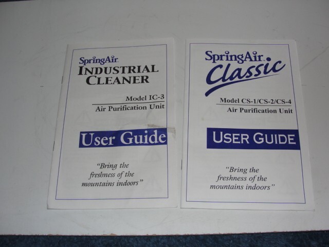 SpringAir Model IC-3 Industrial Cleaner Air Purifier Unit