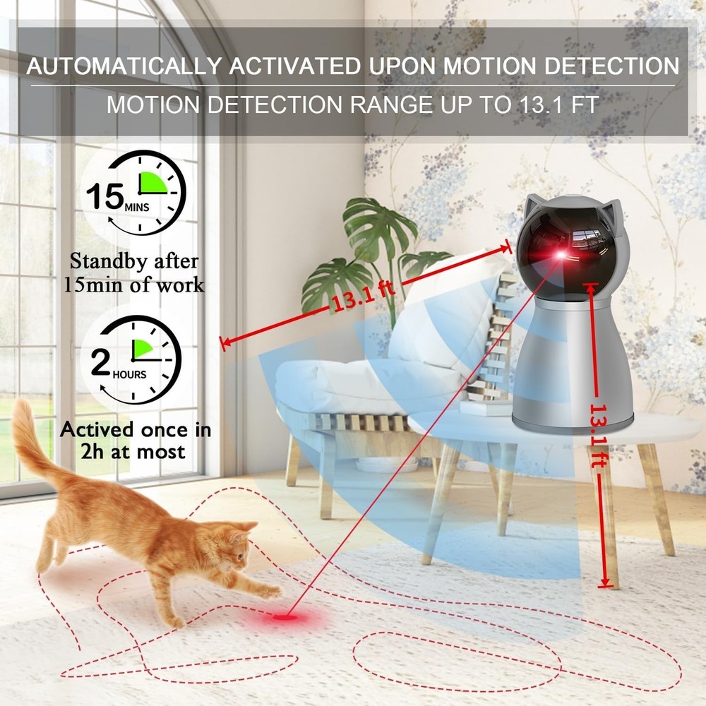 Interactive Laser Cat Toy for Indoor Cats