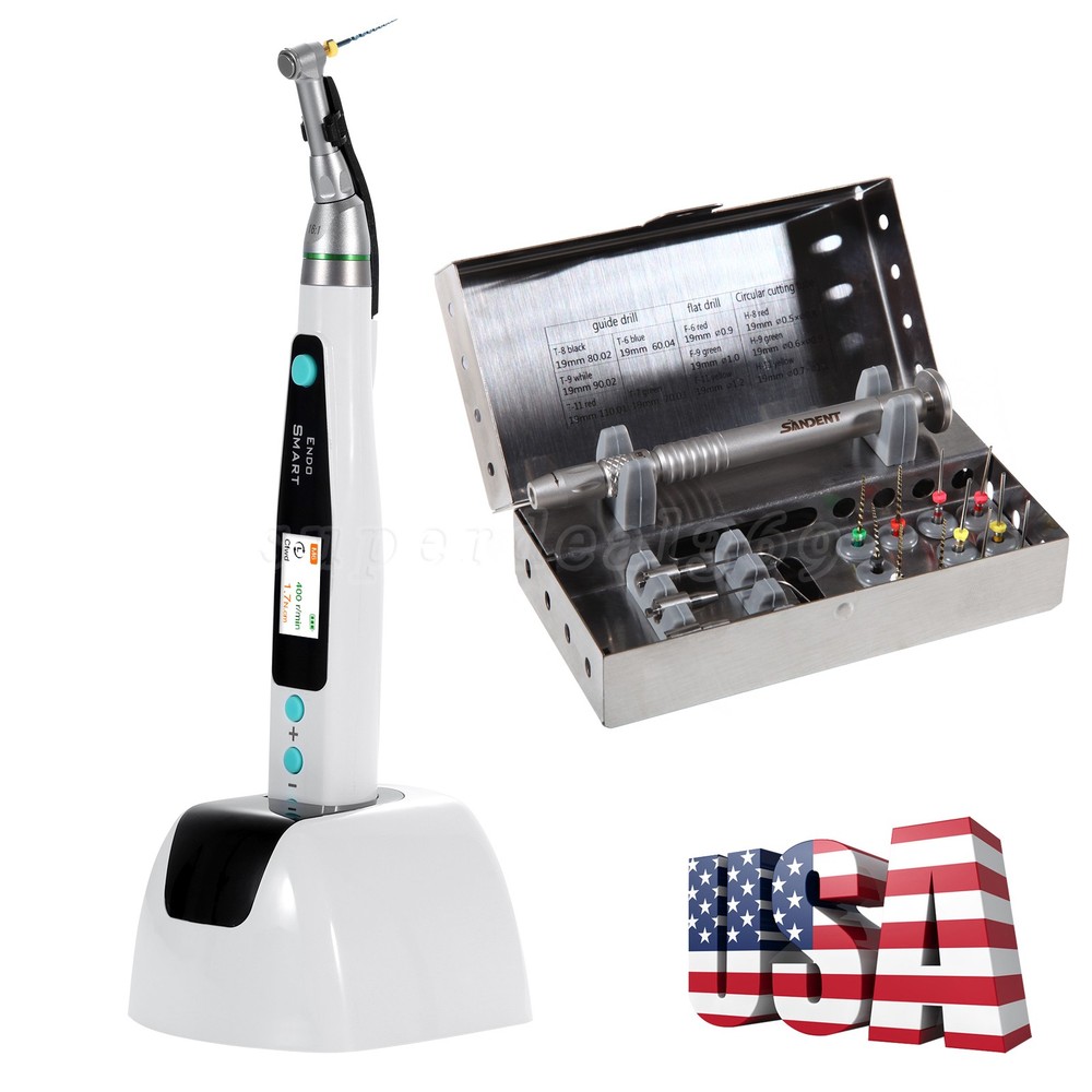 Dental Cordless LED Endo Motor /Root File Extractor Kit Endo Broken File Removal