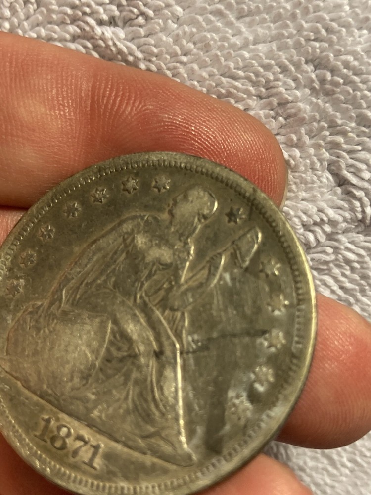1871 seated liberty dollar