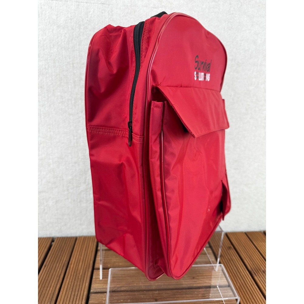 Survival Solutions Red Hydration Backpack with Liqui-Box Water Bladder System