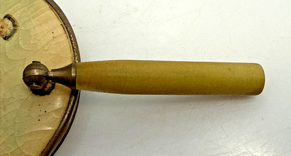 Antique Victorian Handheld Folding Mirror With Bakelite Handle Germany Pre 1940
