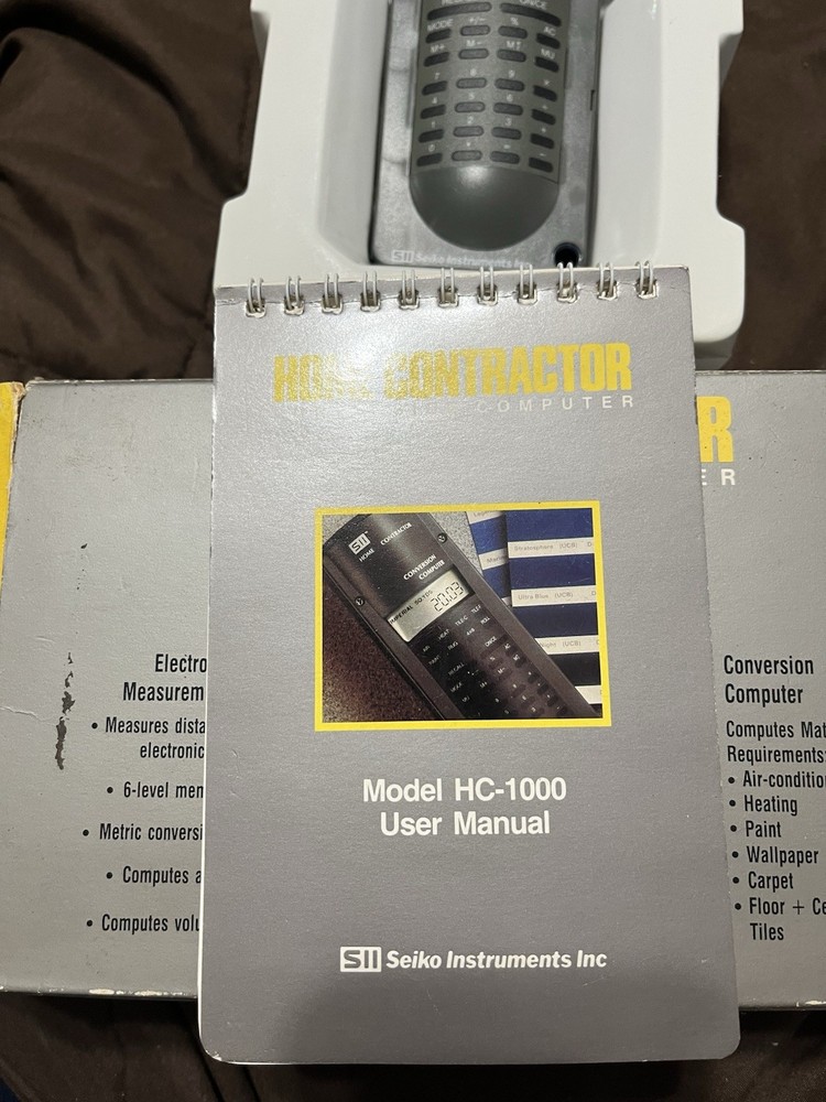 Seiko Home Contractor Conversion Computer. Still In Original Box. No Batteries