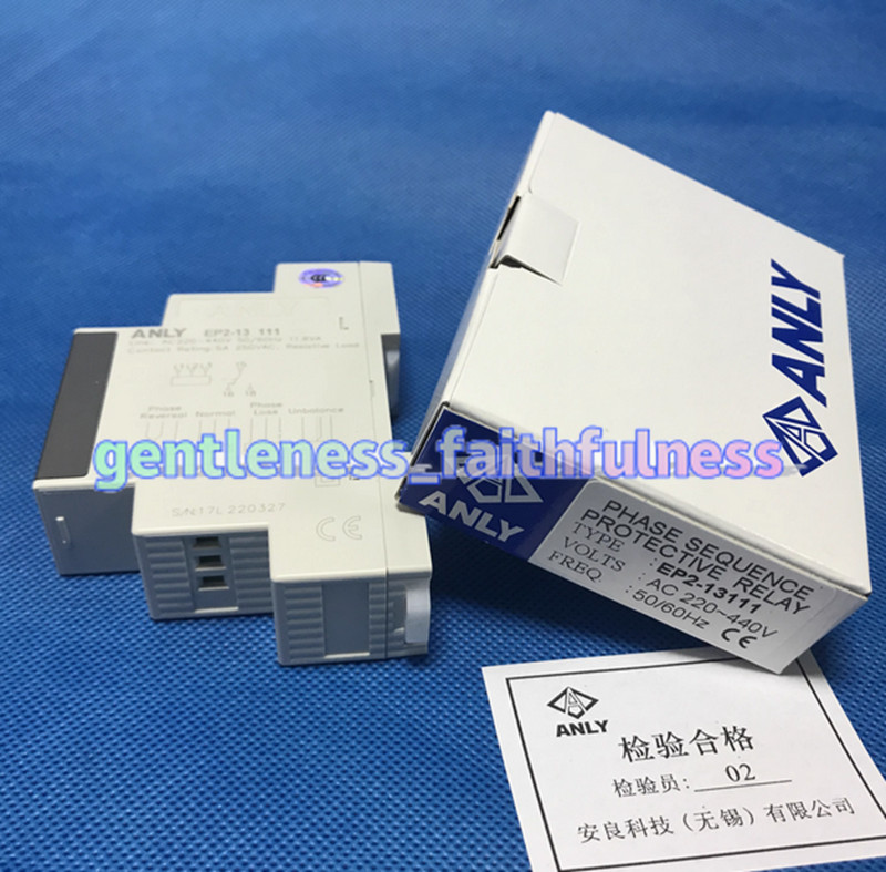 1pc new ANLY Three-phase Phase Sequence Protection Relay EP2-13111 AC 220-440V