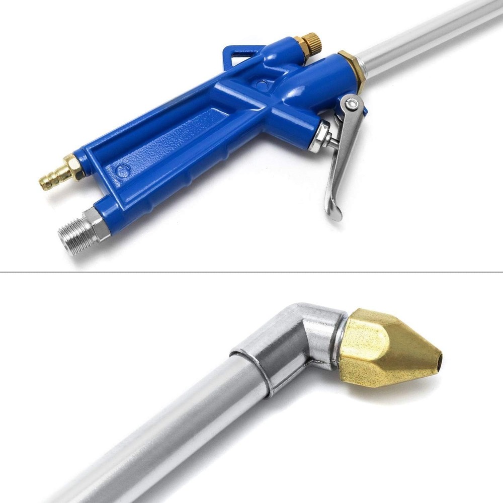 Effective Pneumatic Engine Cleaning Gun - Extended Nozzle & 4Ft Hose Included